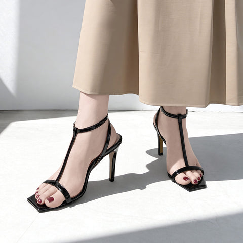 30% 折扣：2024SS：T 型帶涼鞋 (3588) 黑色 E