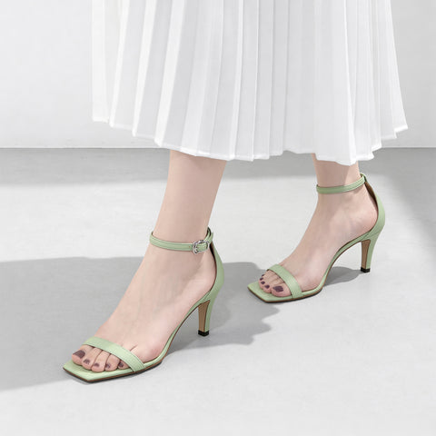 25% 折扣：簡約繫帶涼鞋 (735) 薄荷色