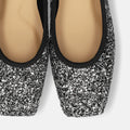 予約：2025AW：グリッター フラットシューズ（m10309）シルバーグリッター/mamian（マミアン）