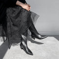 予約：2025AW：エレガント ルーズ ブーツ（m45008）ブラック/mamian（マミアン）