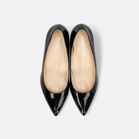 2024AW：iCoN 顏色：尖頭琺瑯高跟鞋 (C57171) 黑色 E