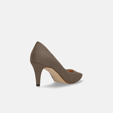 2024AW：iCoN 顏色：尖頭麂皮高跟鞋 (C76532) Greige S