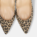 ラストワン2025AW：iCoN COLORS：ポインテッドトゥ スエード パンプス（C76532）レオパードS/mamian（マミアン）