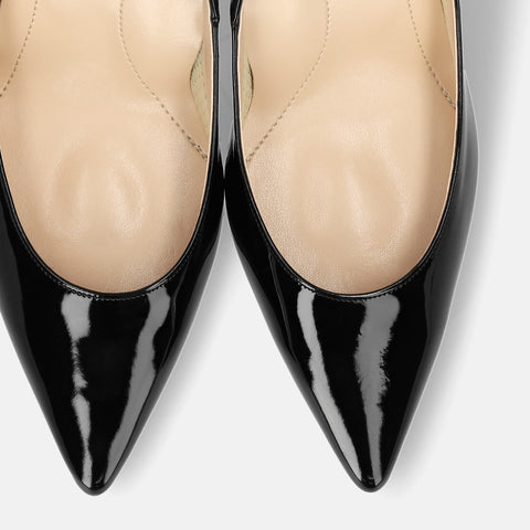 2024AW：iCoN 顏色：尖頭琺瑯高跟鞋 (C76531) 黑色 E