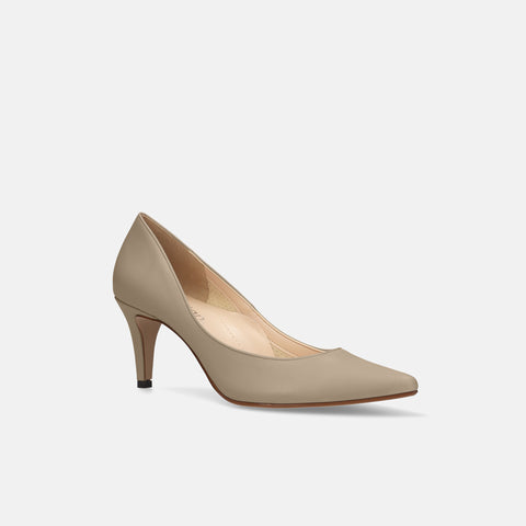 2026SS：iCoN COLORS：ポインテッドトゥ パンプス（C76533）グレージュ/mamian（マミアン）