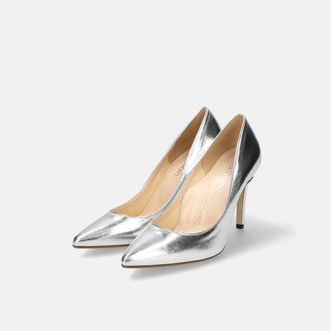 30% 折扣：iCoN 顏色：尖頭光滑高跟鞋 (C9043) 銀色