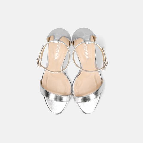 30% 折扣：2024SS：高跟涼鞋 (3570) 銀色