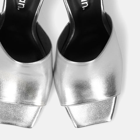 予約：2026SS：シンプル スタイル ミュール（733）シルバー