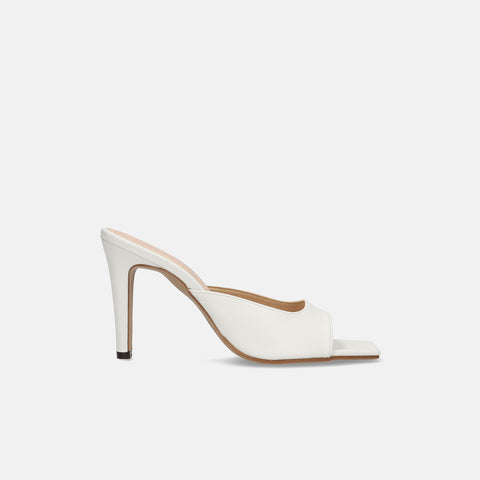 30% 折扣：2022SS：網眼設計透明鞋跟穆勒鞋 (m96103) 黑色 MS