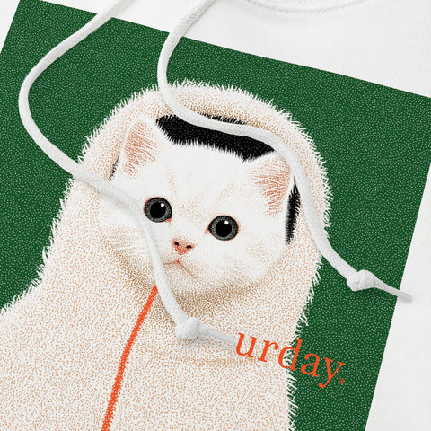 予約：urday【dog】アートワークスウェットプルパーカ（u-a-spk-0001-07）ブラック