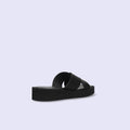 ラストワン限定特価3,490円：【ユニセックス】厚底 プラットフォーム クロス サンダル（m10bn07）ブラック/mamian（マミアン）